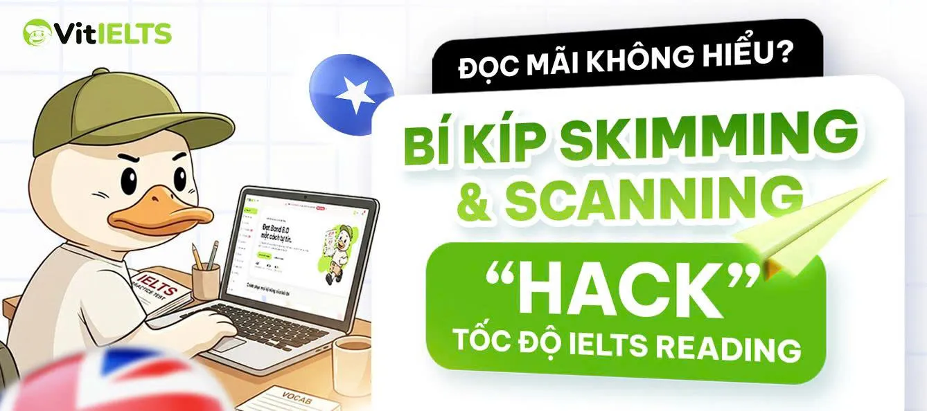 Skimming Và Scanning IELTS Reading: Bí Kíp Tăng Tốc Độ Đọc