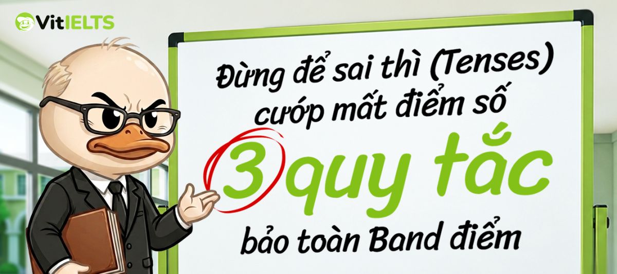 Đừng để sai thì (Tenses) cướp mất điểm số: 3 quy tắc bảo toàn Band điểm