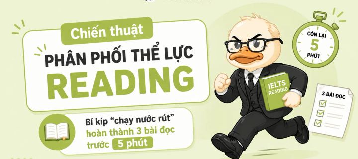 Chiến thuật phân phối thể lực Reading: Bí kíp "chạy nước rút" hoàn thành 3 bài đọc trước 5 phút